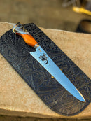 Faca Artesanal modelo Motociclista Premium Forjada - Especial para Churrasco e Culinária